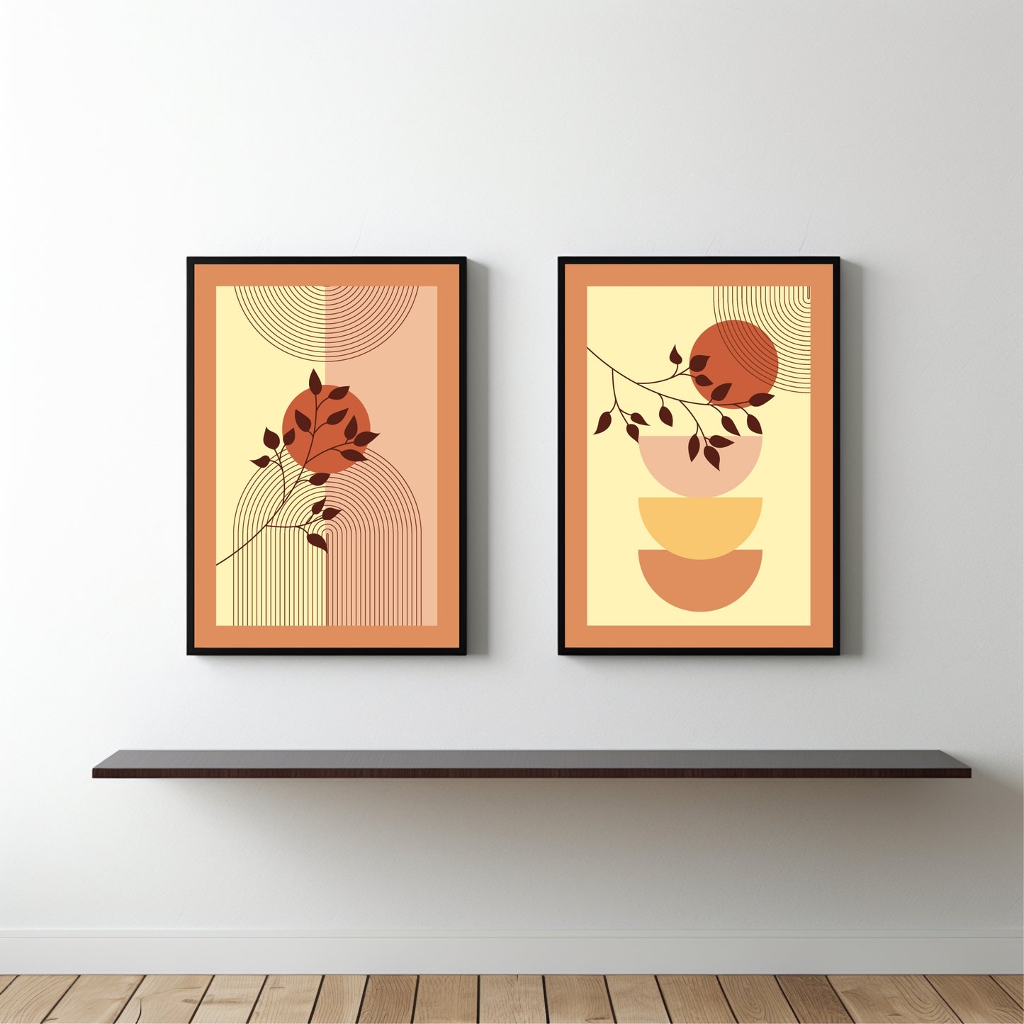 Terracotta Harmony Wall Frame Set β Warm Earthy Elegance πΏπ§‘