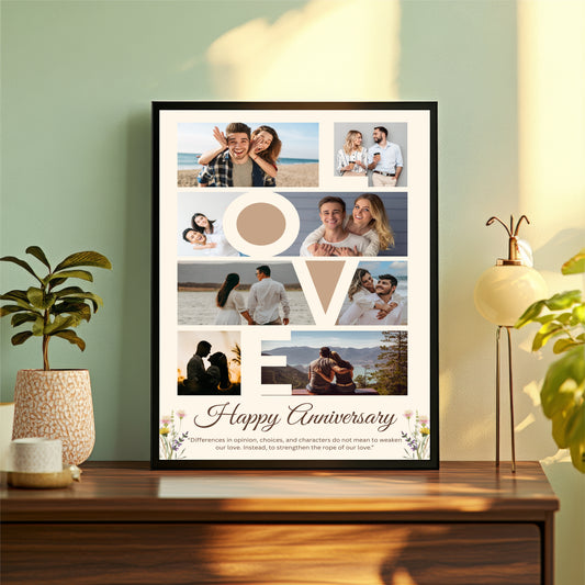 Customized Anniversary Photo Frame