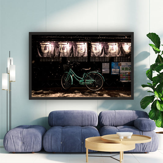 Japanese Street Bicycle Wall Art | Urban Travel Photography
