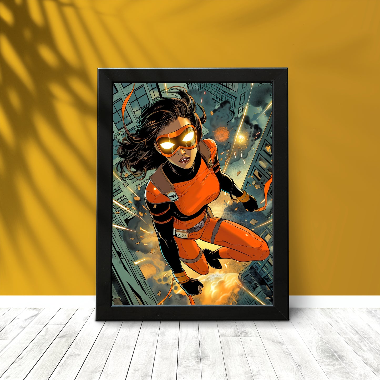 Fearless Hero Wall Frame – Bold Power & Strength for Modern Spaces!