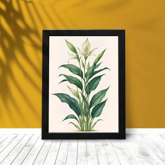 Elegant Green Botanical Wall Frame β Natureβs Calm for Modern Spaces πΏ