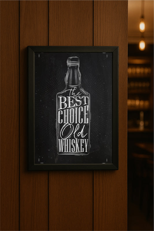 “Old Whiskey – Best Choice Chalk Art” 🥃✨