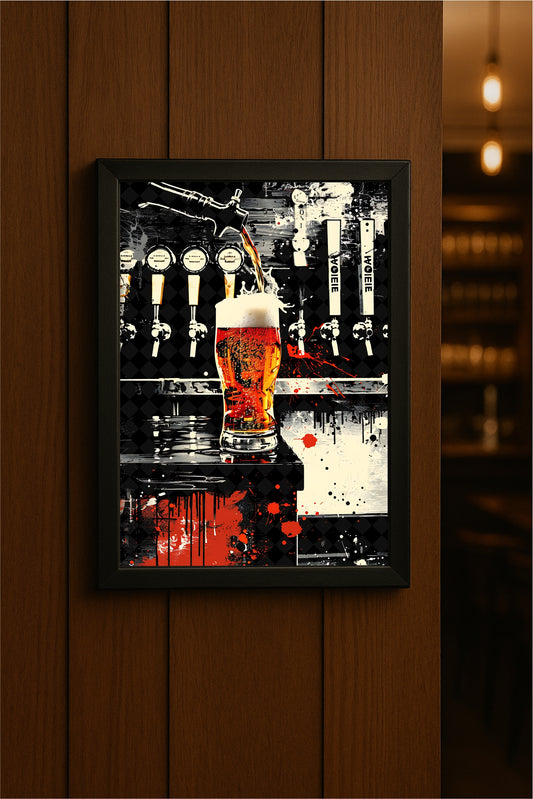 “Taproom Chaos – Grunge Beer Art” 🍺🔥