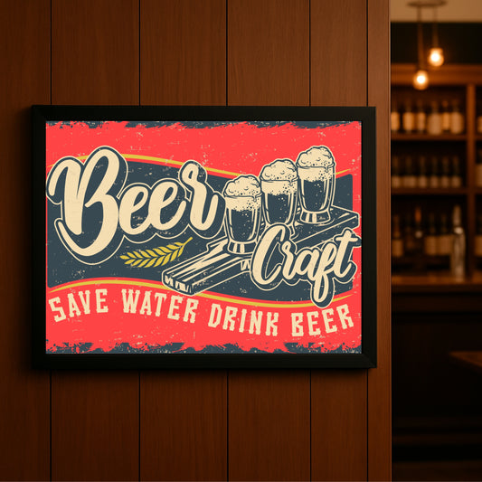 “Beer Craft – Retro Tasting Bar Art” 🍺🎨