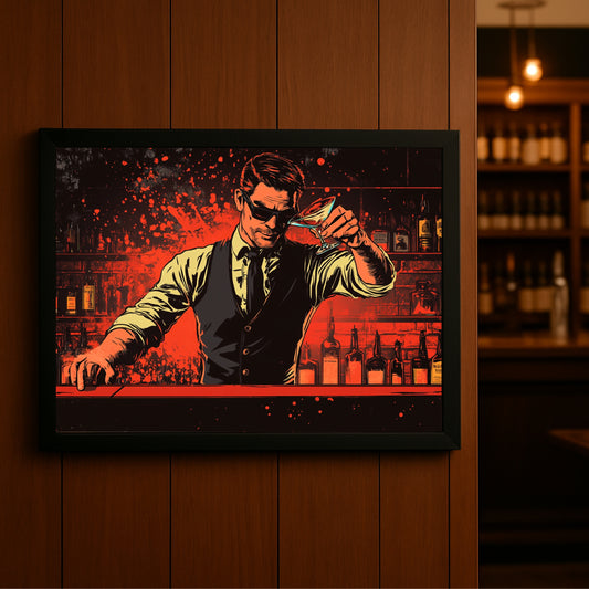 “Red Room Mix – Bold Bartender Art” 🍸🔥