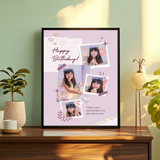 Customized Birthday Photo Frame