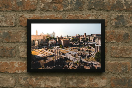 “Eternal Ruins – Ancient Cityscape Frame” 🏛️🖤