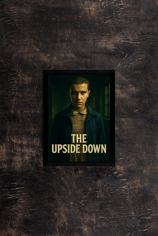 “THE UPSIDE DOWN – Dark Supernatural Realm Poster Frame” 🌑⚡🖤