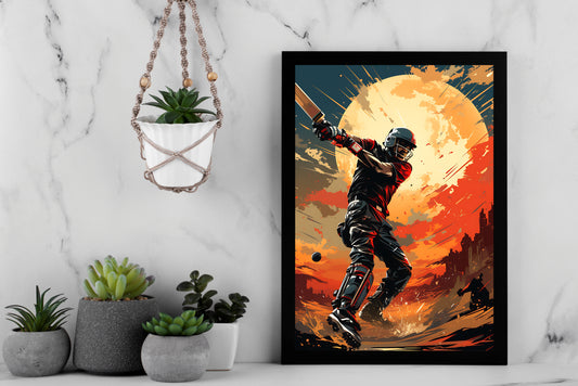 “Unstoppable Motion – Sports Energy Inspired Frame” 🏏🔥