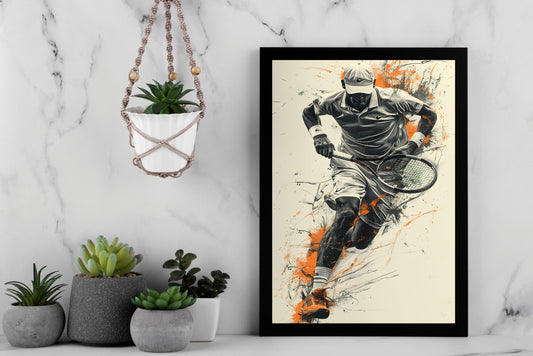 “Unstoppable Motion – Sports Energy Inspired Frame” 🎾🔥