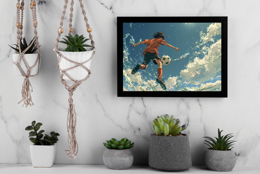 “Unstoppable Motion – Sports Energy Inspired Frame” ⚽🔥