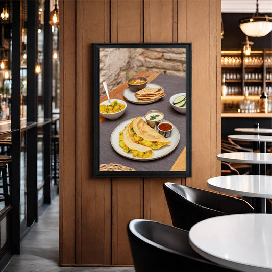 South Indian Comfort – Masala Dosa Art Frame 🥞🌿