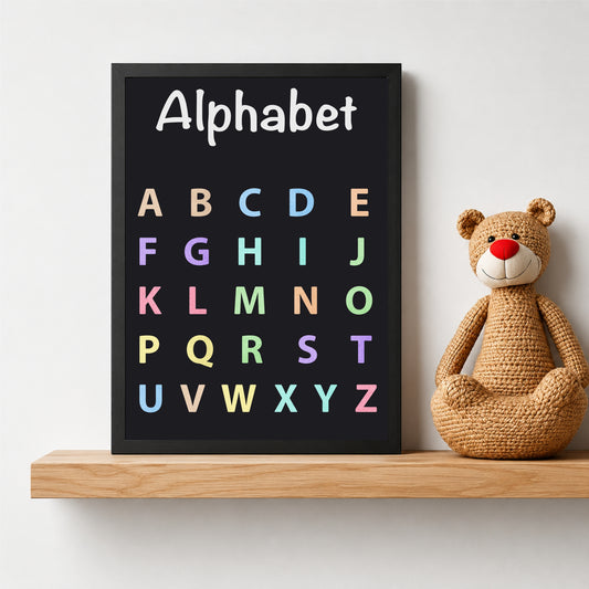 Alphabet Wall Art | Kids Learning ABC Poster