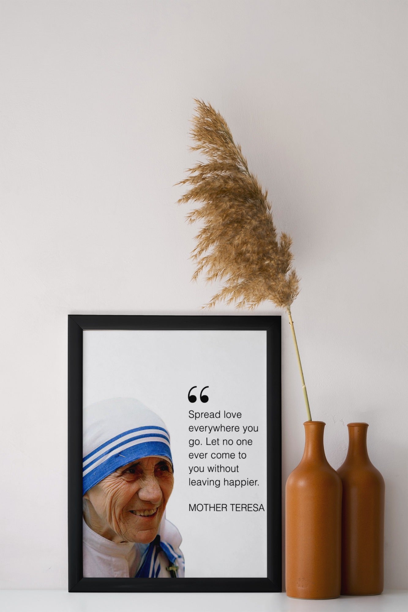 Mother Teresa Motivational Wall Frame – A Tribute to Compassion & Service
