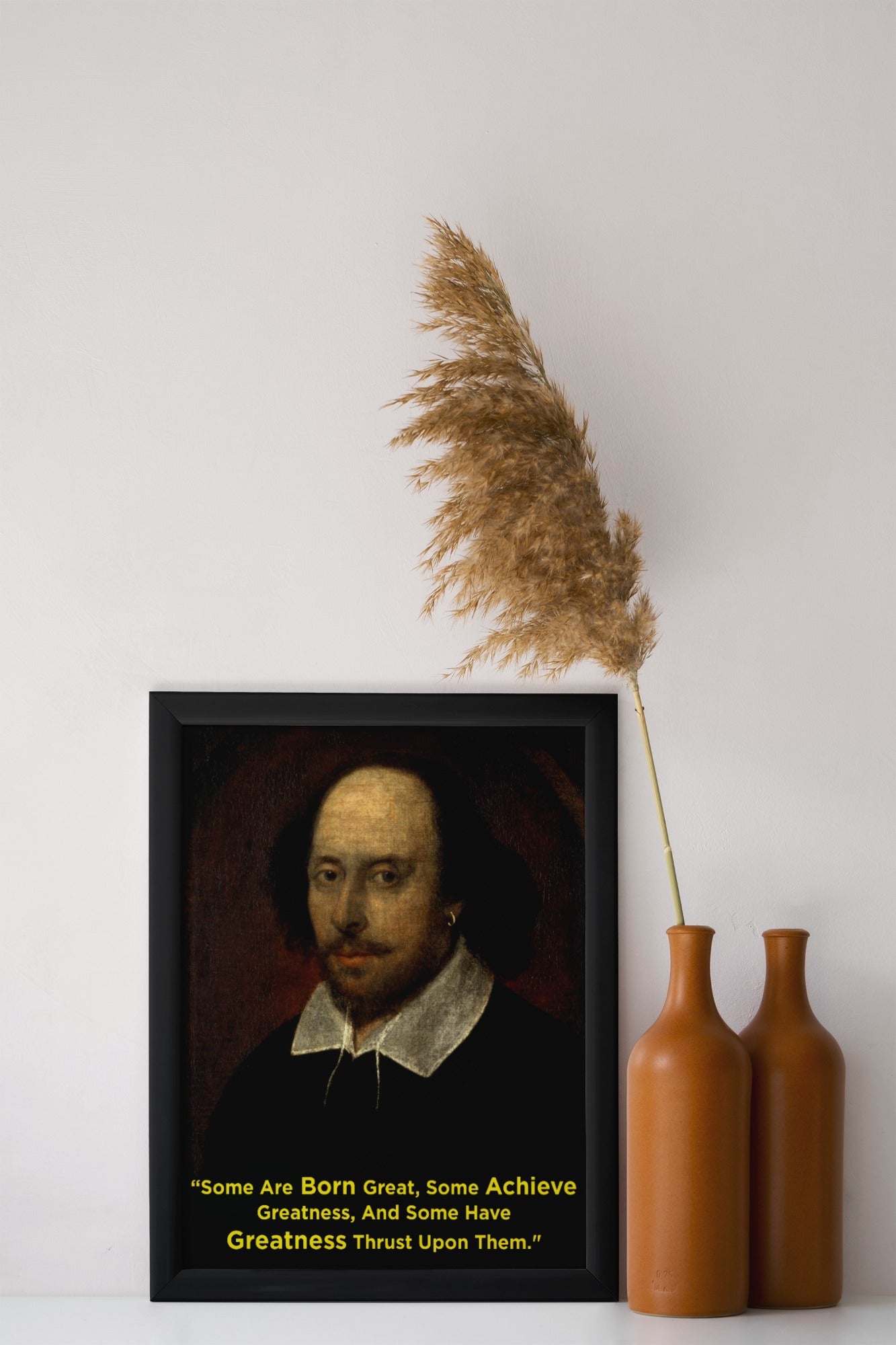 William Shakespeare Motivational Wall Frame – A Tribute to the Bard of Avon