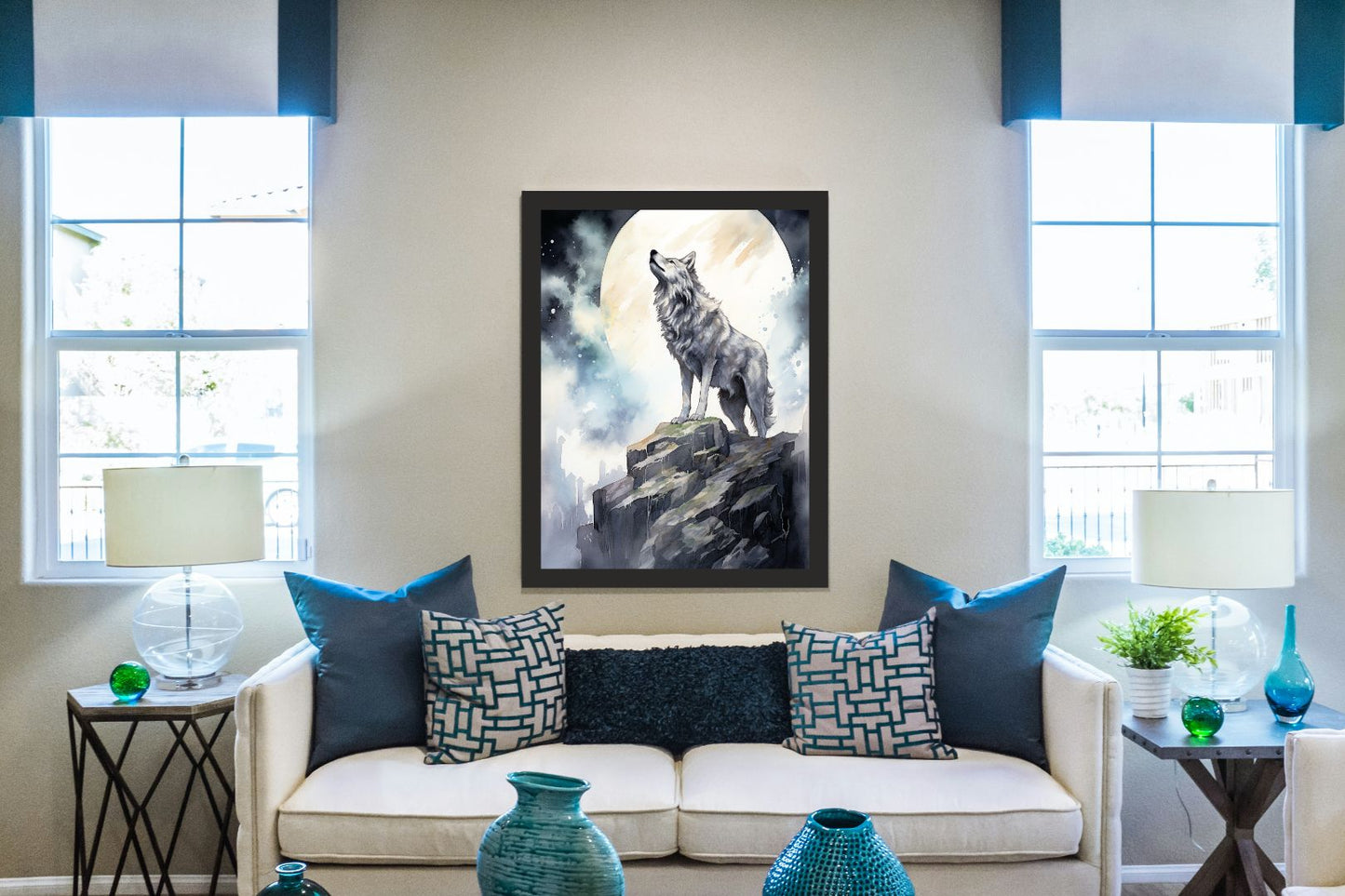 Wild & Fearless – Wolf Wall Art 🐺✨