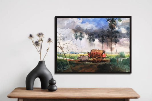 Village Nature Wall Frame – A Glimpse of Rustic Beauty & Simplicity