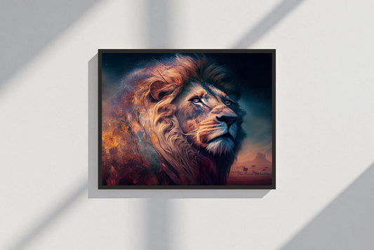 Majestic Lion & Nature Wall Art β Power Meets Serenity π¦πΏ