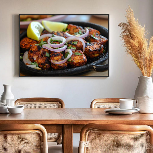 Paneer Tikka Wall Frame β A Spicy Delight for Your Space