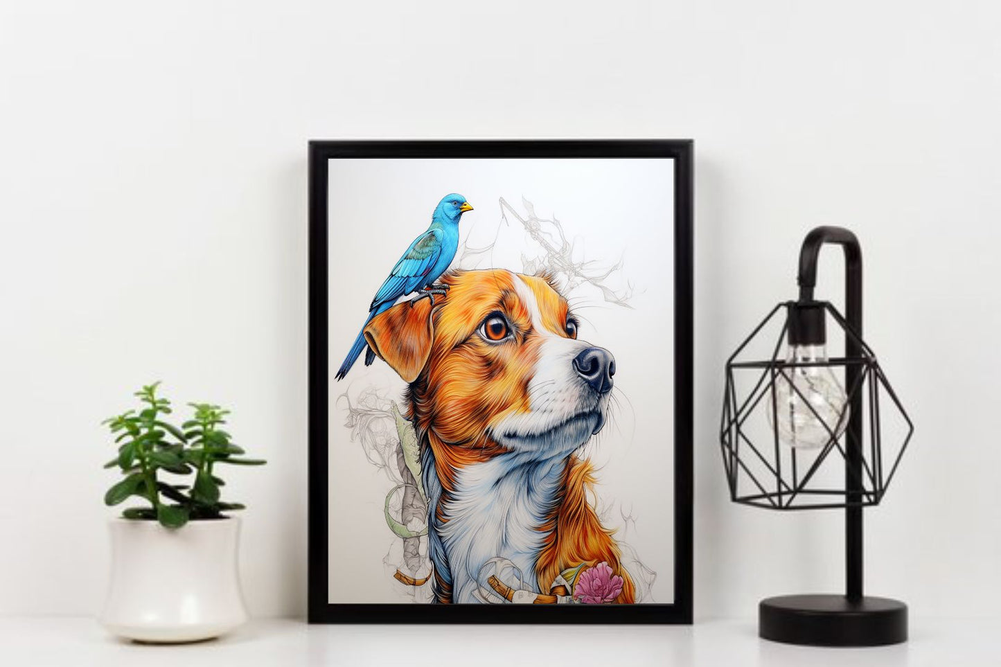Loyal Companion – Dog Wall Art 🐶✨