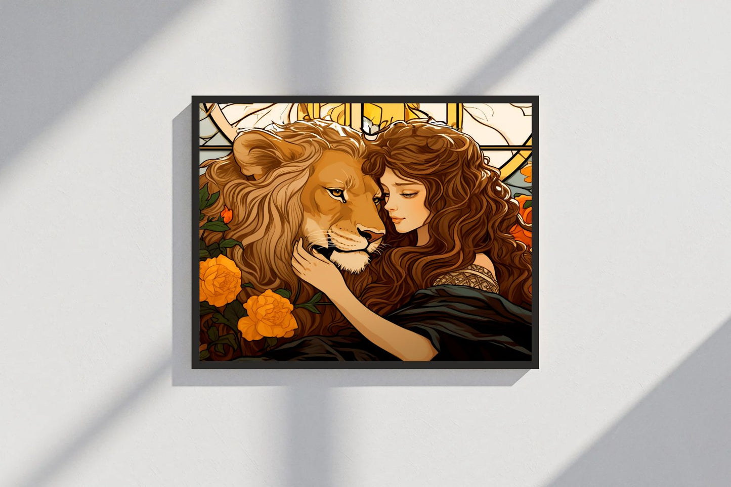 Queen & The Lion β Powerful Wall Art ππ¦