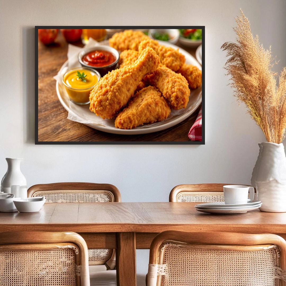 Roasted Chicken Wall Frame – A Feast for Your Eyes