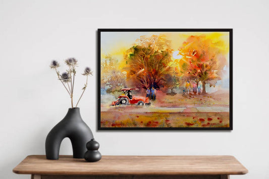 Farmhouse Nature Wall Frame – A Rustic Escape to Serenity