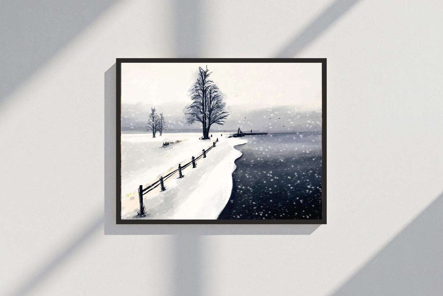 Snow Hill Nature Wall Frame β Tranquility Meets Elegance ποΈ