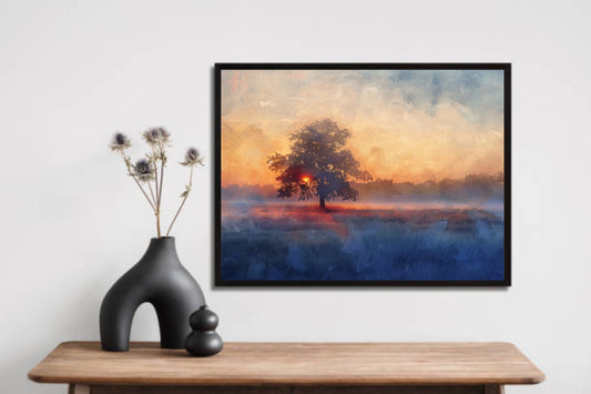 Sunset Nature Wall Frame – A Breathtaking Blend of Colors & Serenity