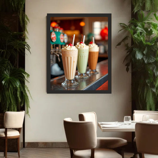 Ice Cream Delight β A Refreshing Wall Frame for Dessert Lovers