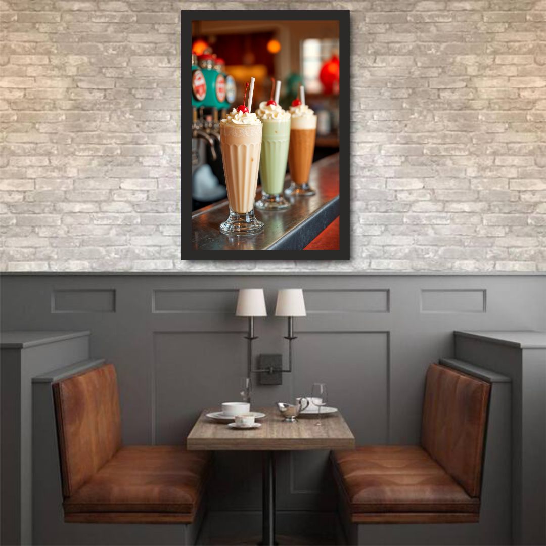 Ice Cream Delight – A Refreshing Wall Frame for Dessert Lovers