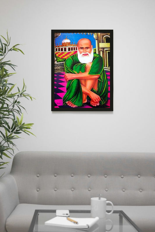 Baba Haider Sheikh Malerkotla Peer Kotle Wala Wall Frame