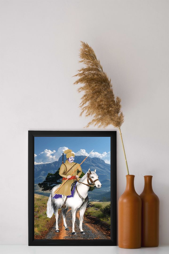 Baba Sabal Singh Bawari wall frame