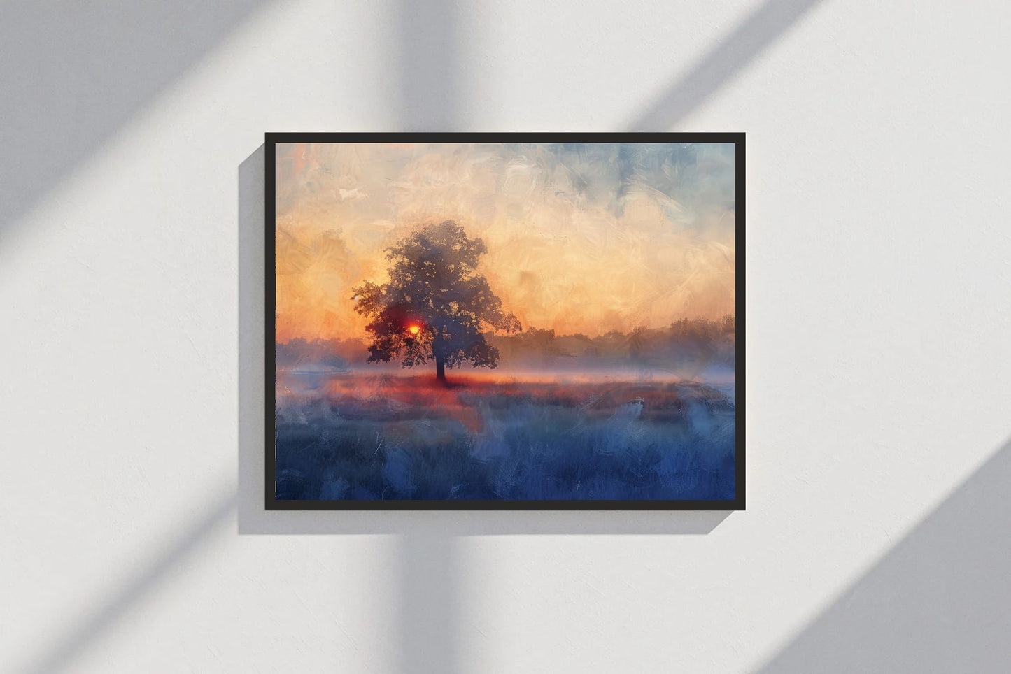 Sunset Nature Wall Frame – A Breathtaking Blend of Colors & Serenity