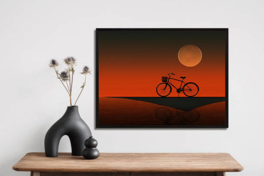 Sunset Nature Wall Frame – A Breathtaking Blend of Colors & Serenity