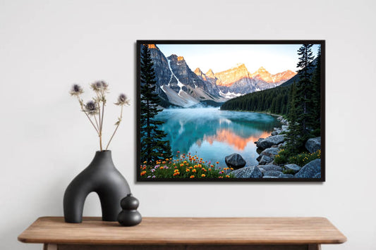 Snow Hill Nature Wall Frame – Tranquility Meets Elegance 🏔️