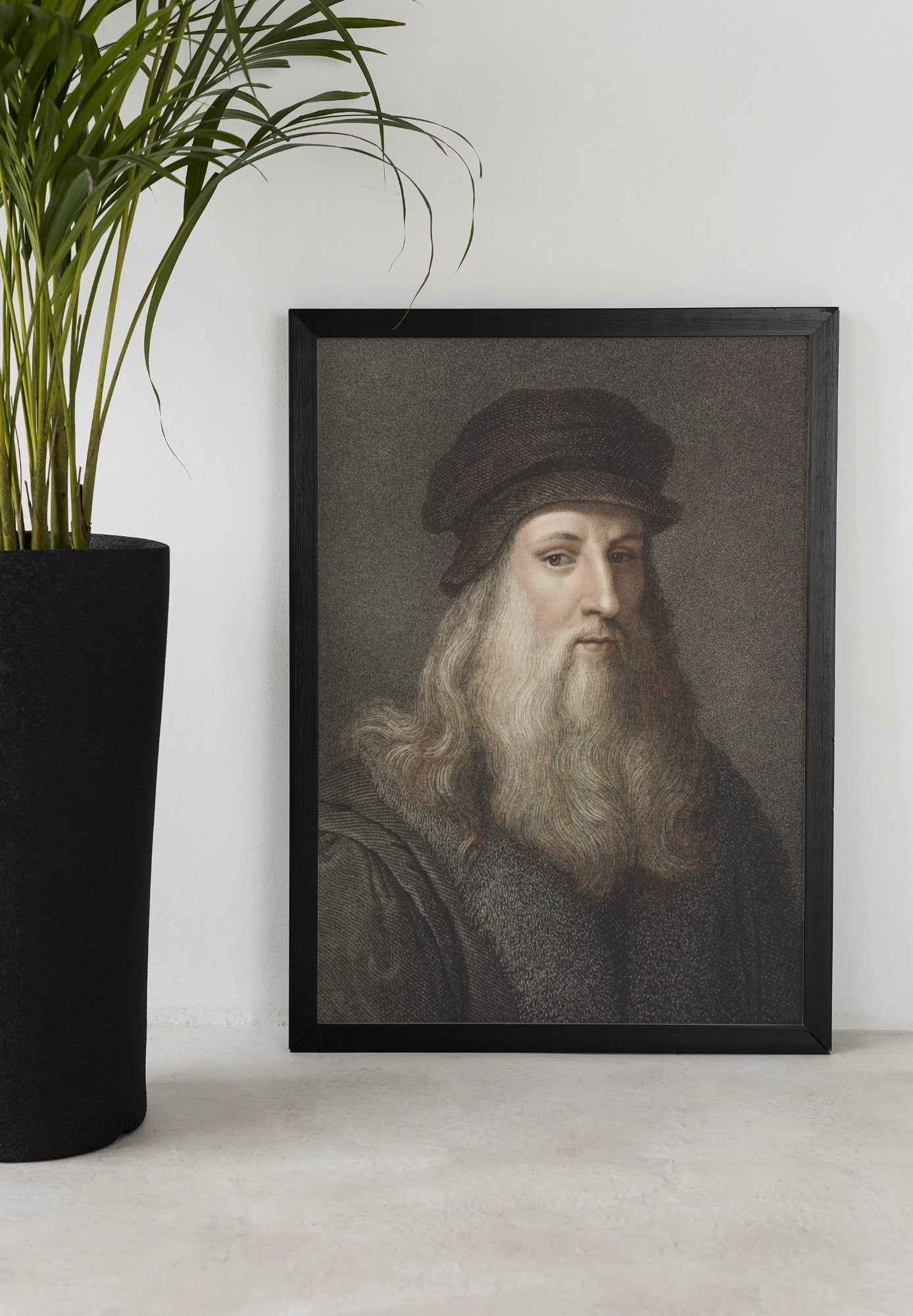 Leonardo da Vinci Motivational Wall Frame – The Genius of the Renaissance