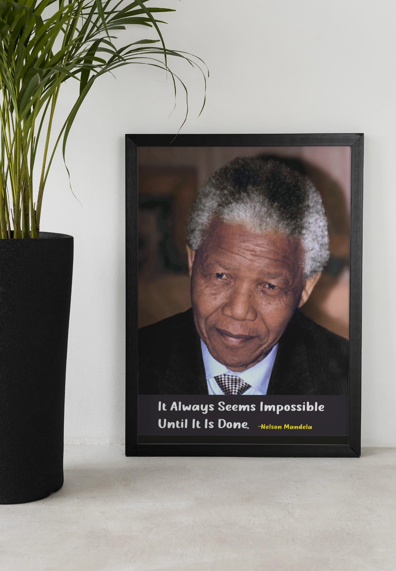 Legacy of a Leader – Nelson Mandela Motivational Wall Frame