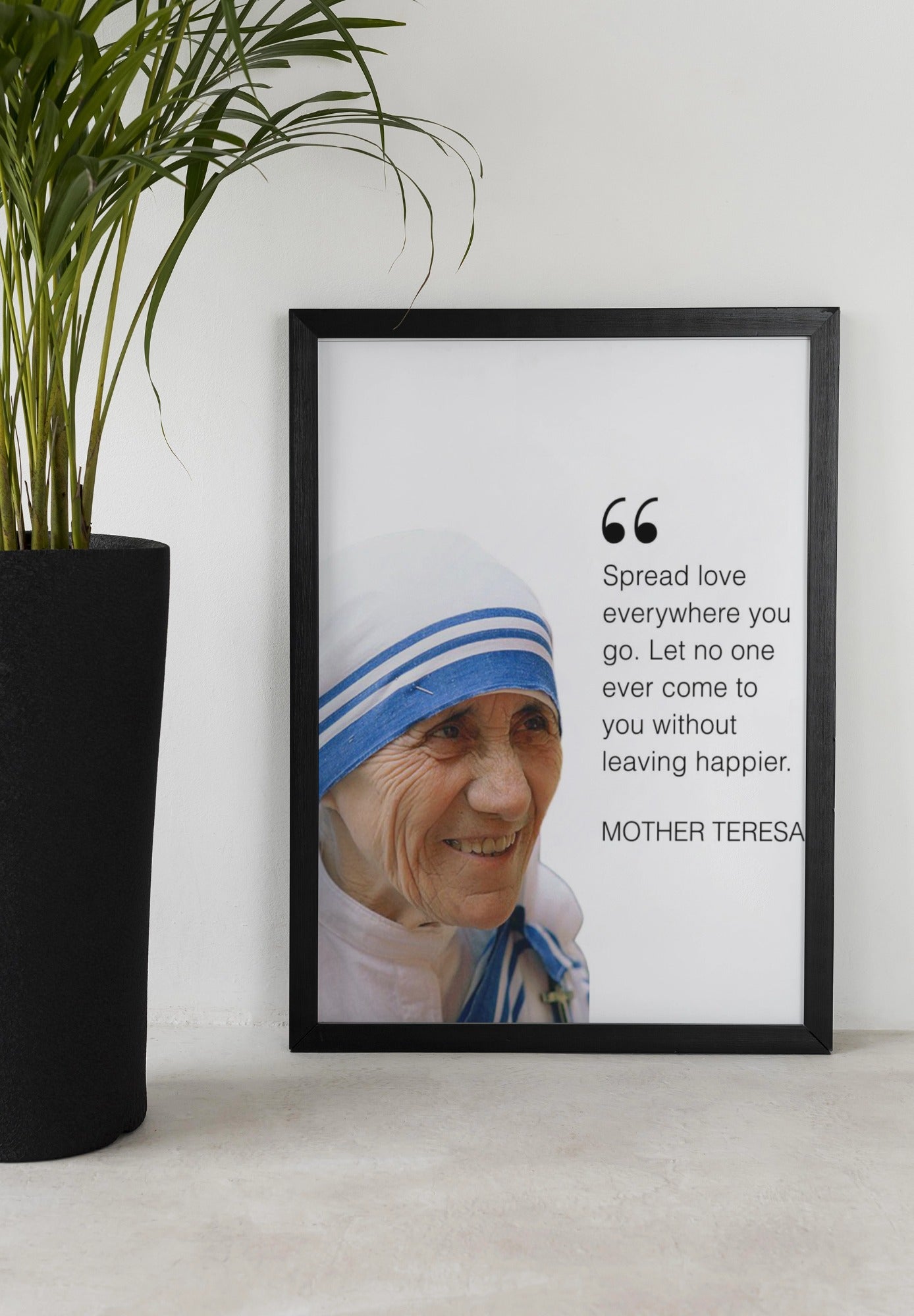 Mother Teresa Motivational Wall Frame – A Tribute to Compassion & Service
