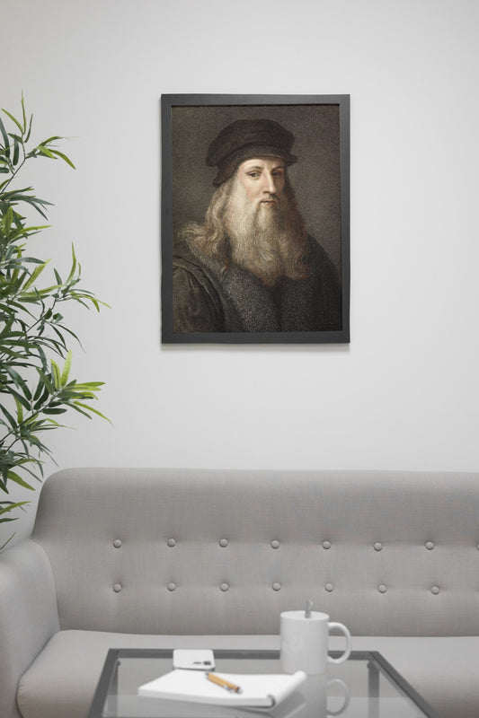 Leonardo da Vinci Motivational Wall Frame – The Genius of the Renaissance