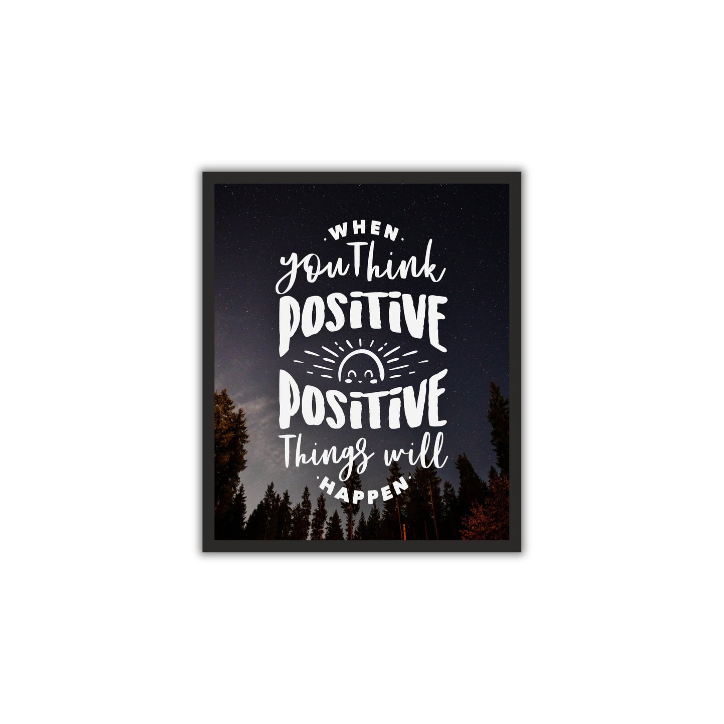 Think Positive - Motivational Wall Art