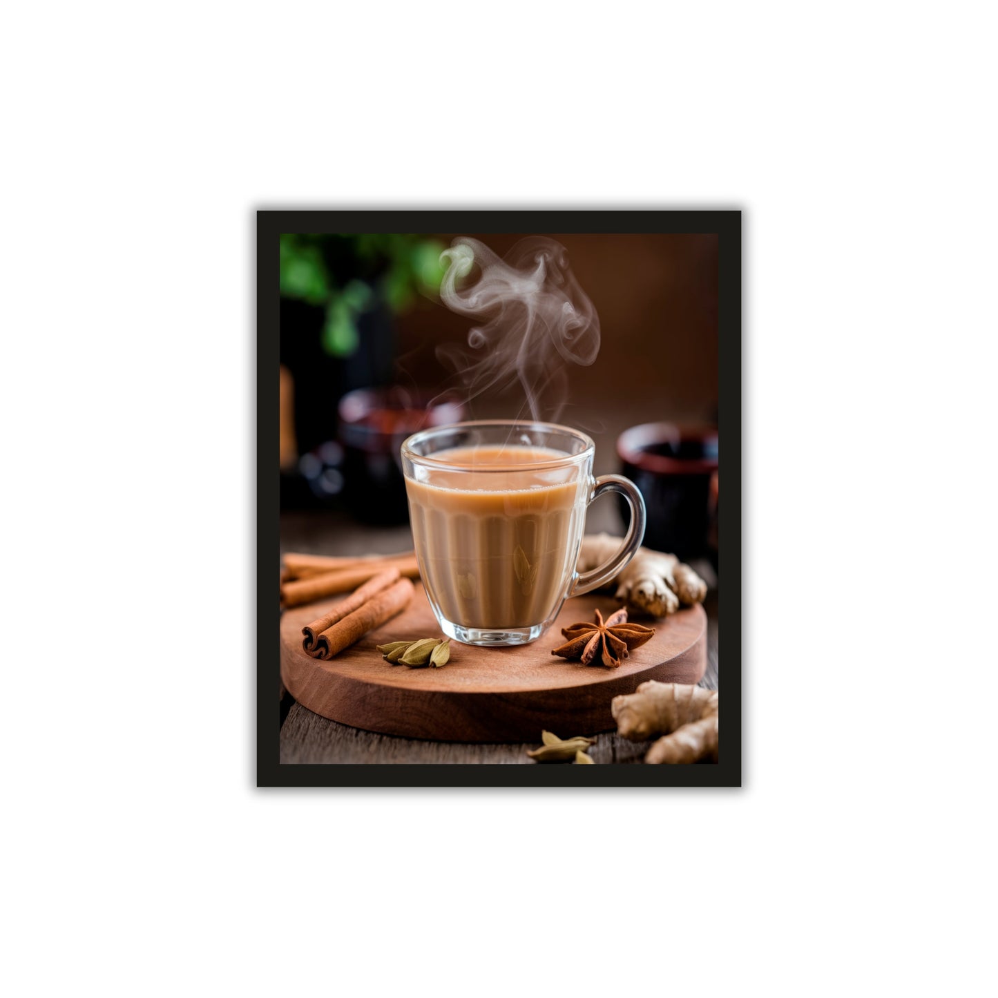 Tea Time Serenity – Elegant Wall Frame for Tea Lovers