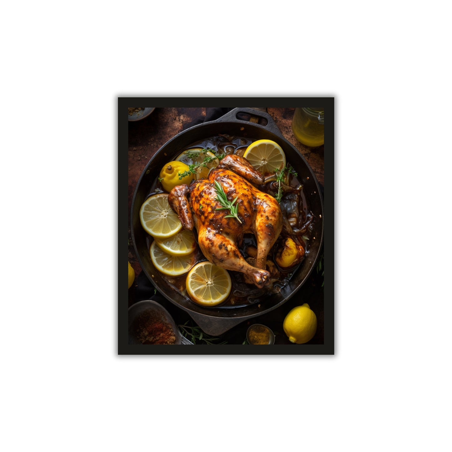 Tandoori Chicken Delight – Mouthwatering Wall Frame for Food Lovers
