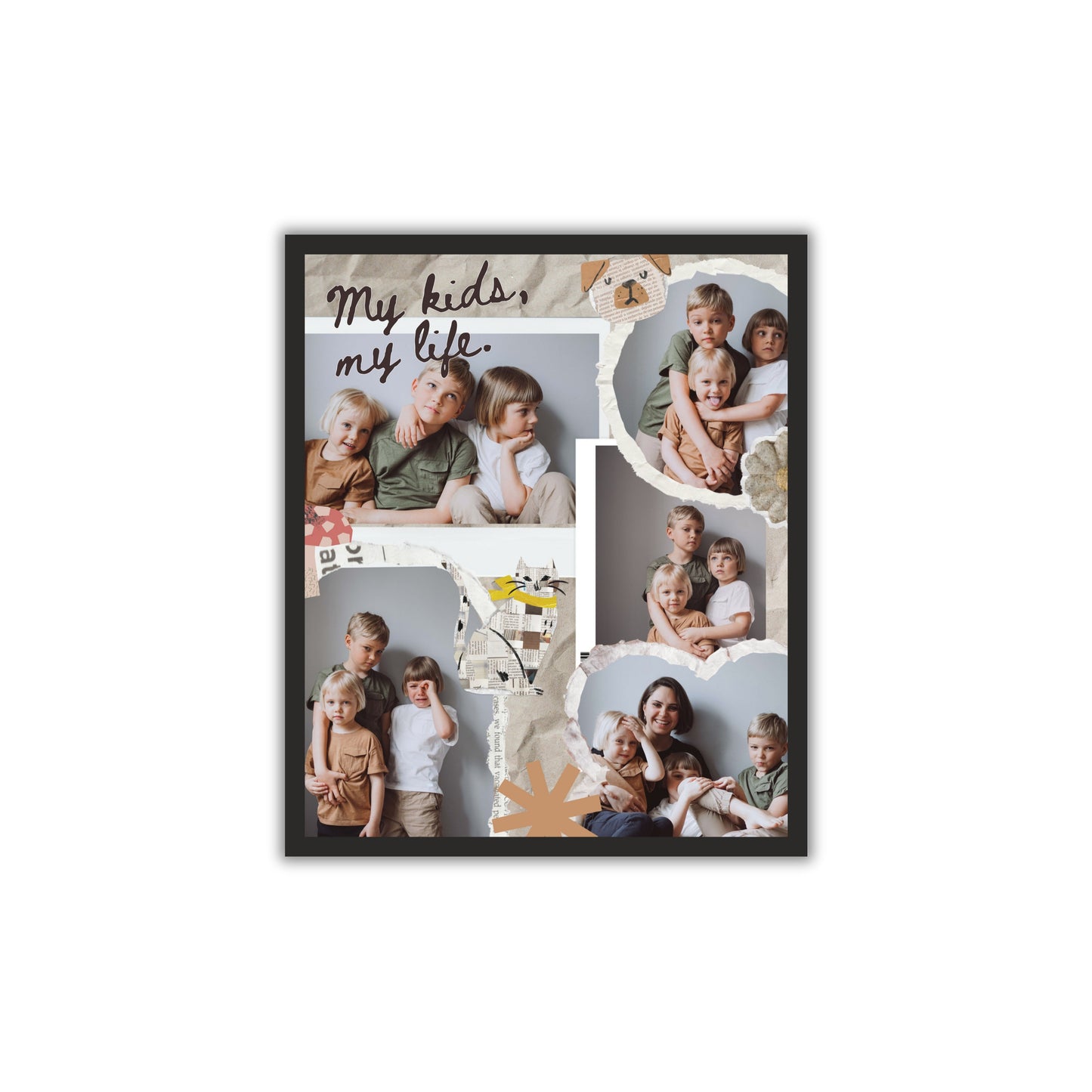 Personalized Family Collage Frame β Cherish Every Moment!
