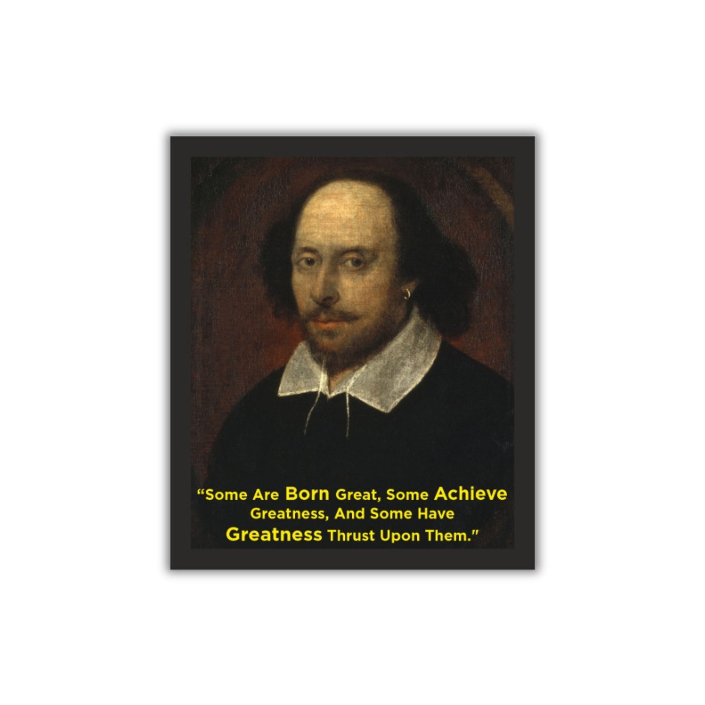 William Shakespeare Motivational Wall Frame – A Tribute to the Bard of Avon
