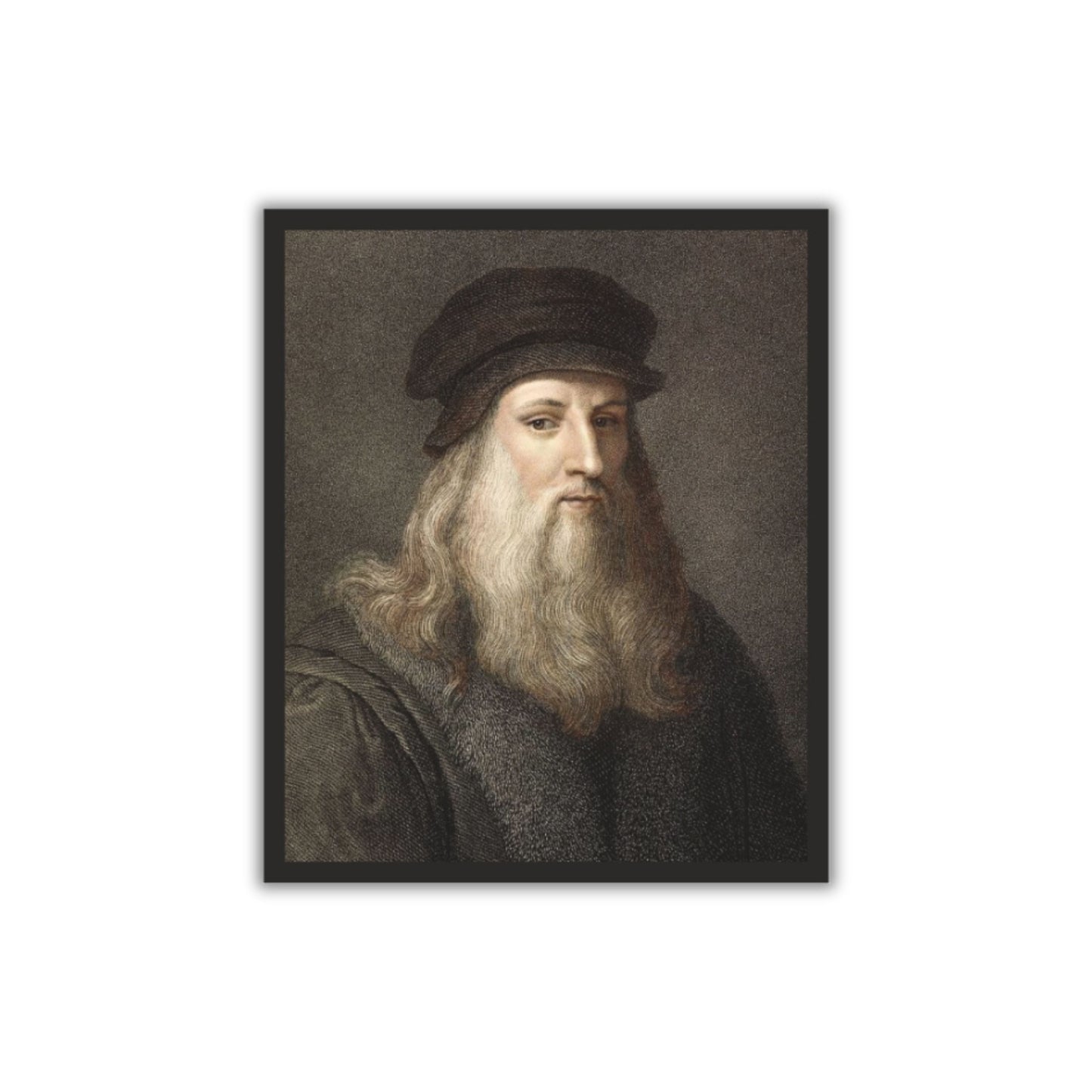 Leonardo da Vinci Motivational Wall Frame – The Genius of the Renaissance