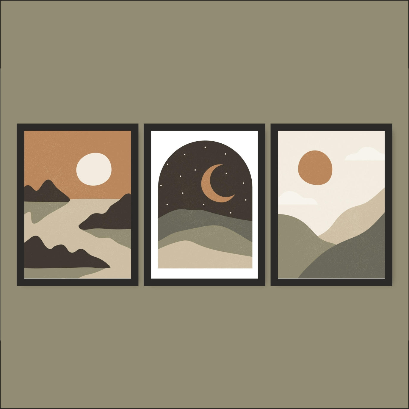 Set of 4 Religious Blessings – Framed Wall Art for Home & Prayer Rooms