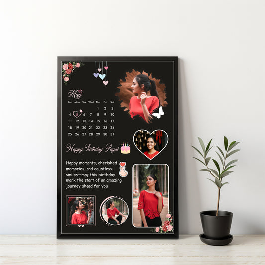 Personalized Birthday Collage Frame – A Gift of Memories & Love!