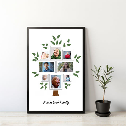 Personalized Family Tree Collage Frame – Honor Your Roots!