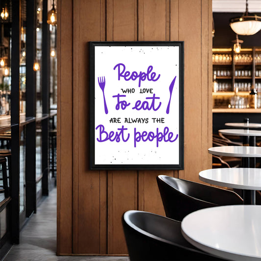 People Who Love to Eat Frame β A Perfect Treat for Foodies!